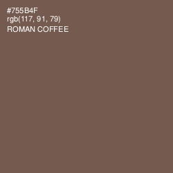 #755B4F - Roman Coffee Color Image